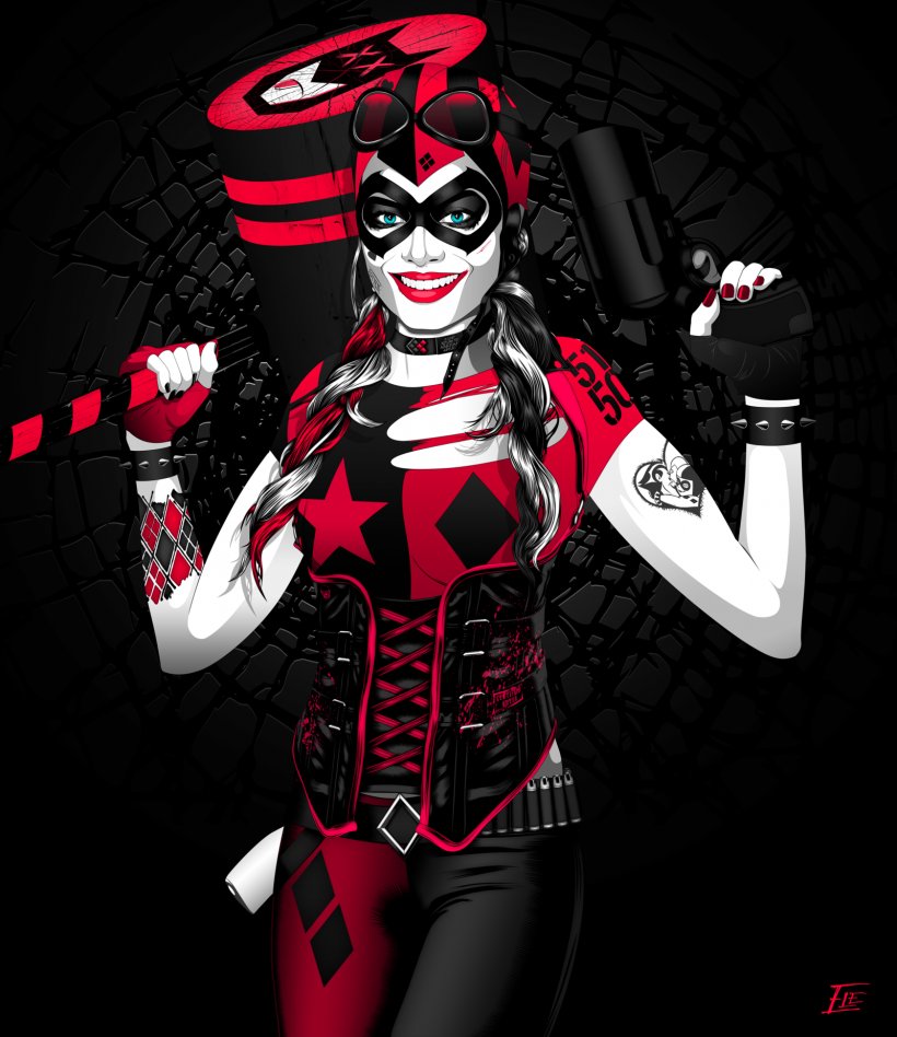 Harley Quinn Joker Gotham City Sirens Comics, PNG, 1600x1850px, Watercolor, Cartoon, Flower, Frame, Heart Download Free