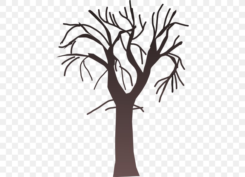 Tree Branch Clip Art, PNG, 444x595px, Tree, Black And White, Blog, Branch, Color Download Free