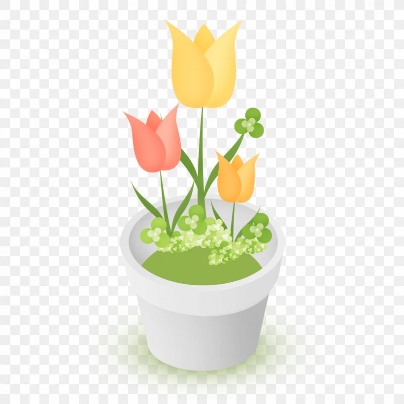 Tulip Flowerpot Drawing Clip Art, PNG, 1200x1200px, Tulip, Cartoon, Drawing, Floral Design, Floristry Download Free