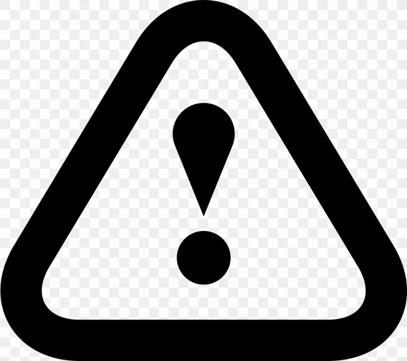 Warning Sign, PNG, 981x872px, Warning Sign, Area, Black And White, Information, Sign Download Free