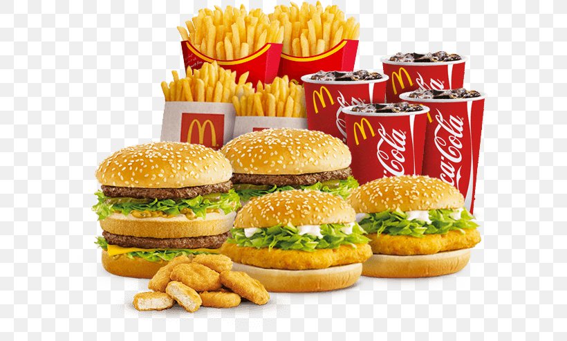 McDonald's Junk Food Fast Food Cuisine Of The United States Hamburger, PNG, 595x493px, Junk Food, American Food, Appetizer, Big Mac, Breakfast Sandwich Download Free