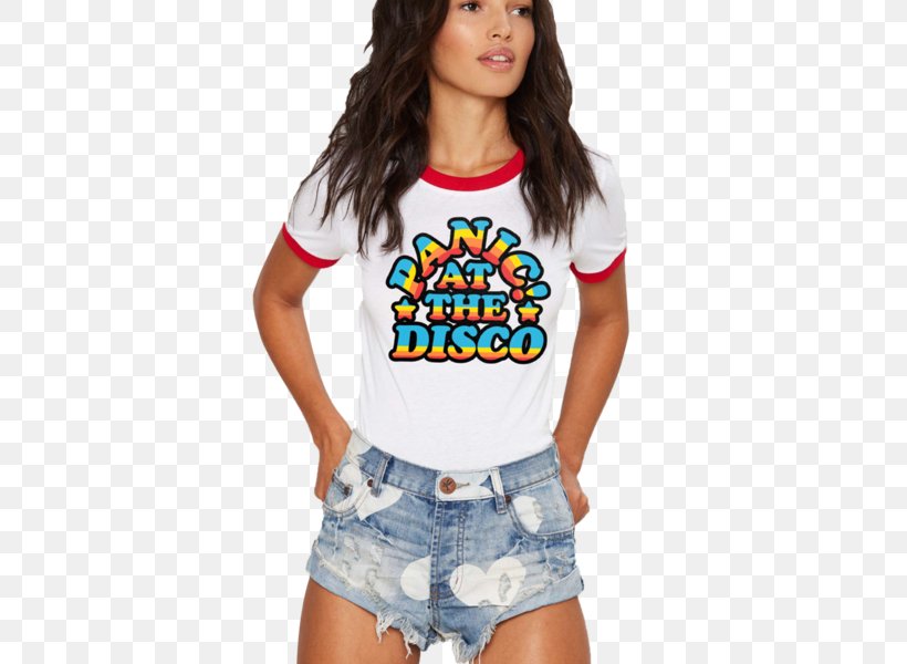 Ringer T-shirt Panic! At The Disco Death Of A Bachelor Tour, PNG, 600x600px, Tshirt, Brendon Urie, Cheerleading Uniform, Clothing, Crop Top Download Free