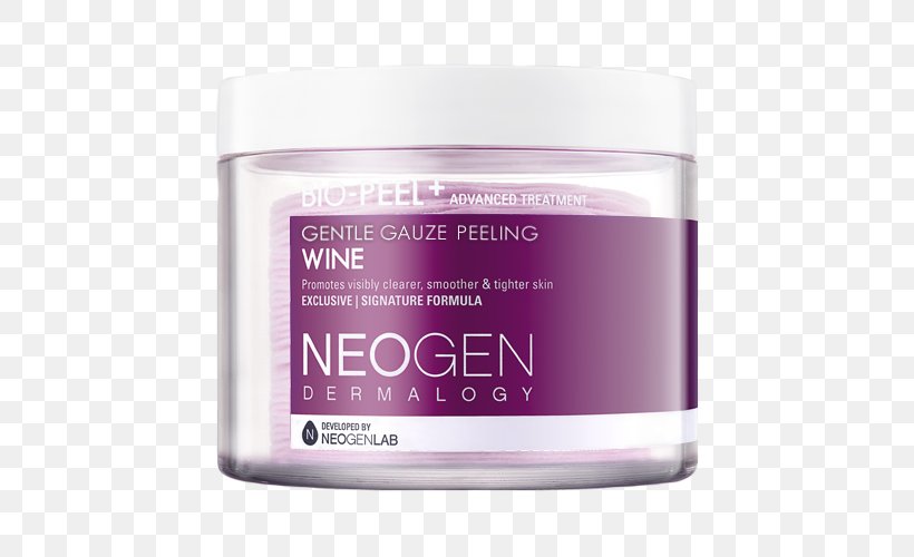 Wine Neogen Bio-Peel Gauze Peeling Exfoliation Chemical Peel Alpha Hydroxy Acid, PNG, 500x500px, Wine, Alpha Hydroxy Acid, Chemical Peel, Cleanser, Cosmetics Download Free