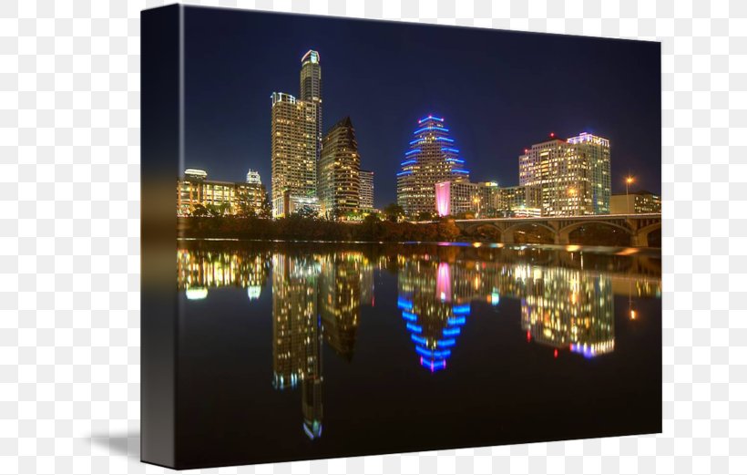 Downtown Austin Skyline Gallery Wrap Canvas Cityscape, PNG, 650x521px, Downtown Austin, Art, Austin, Canvas, City Download Free