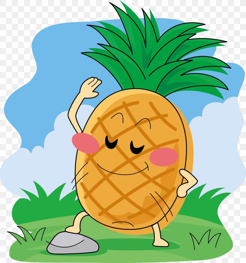Pineapple Cartoon Clip Art, PNG, 1501x1607px, Pineapple, Ananas, Artwork, Auglis, Avatar Download Free