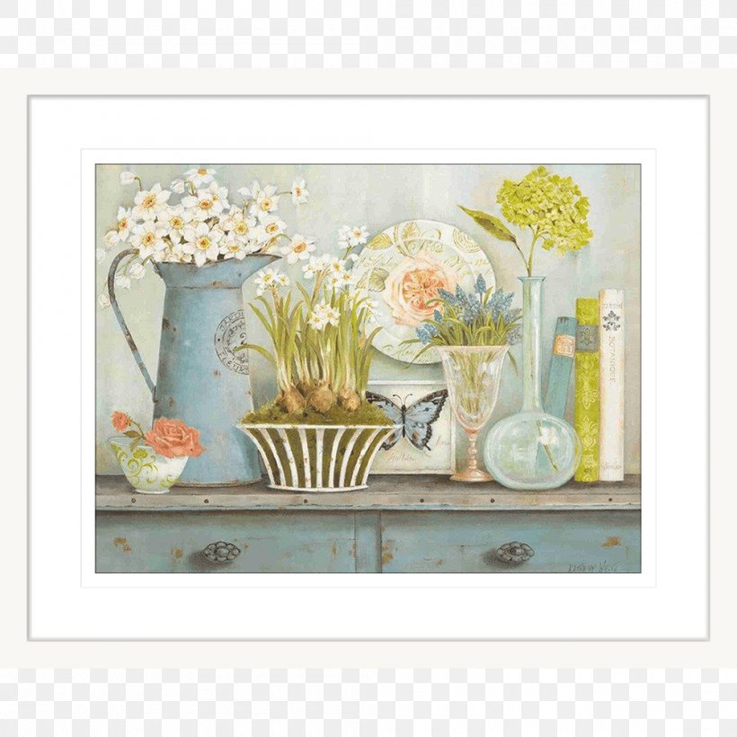 Floral Design Painting Decoupage Art, PNG, 1000x1000px, Floral Design, Art, Artist, Artwork, Canvas Download Free