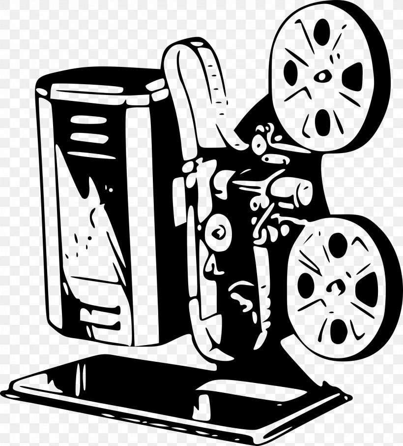 Movie Projector Film Clip Art, PNG, 2170x2400px, Movie Projector, Art, Artwork, Black And White, Brand Download Free