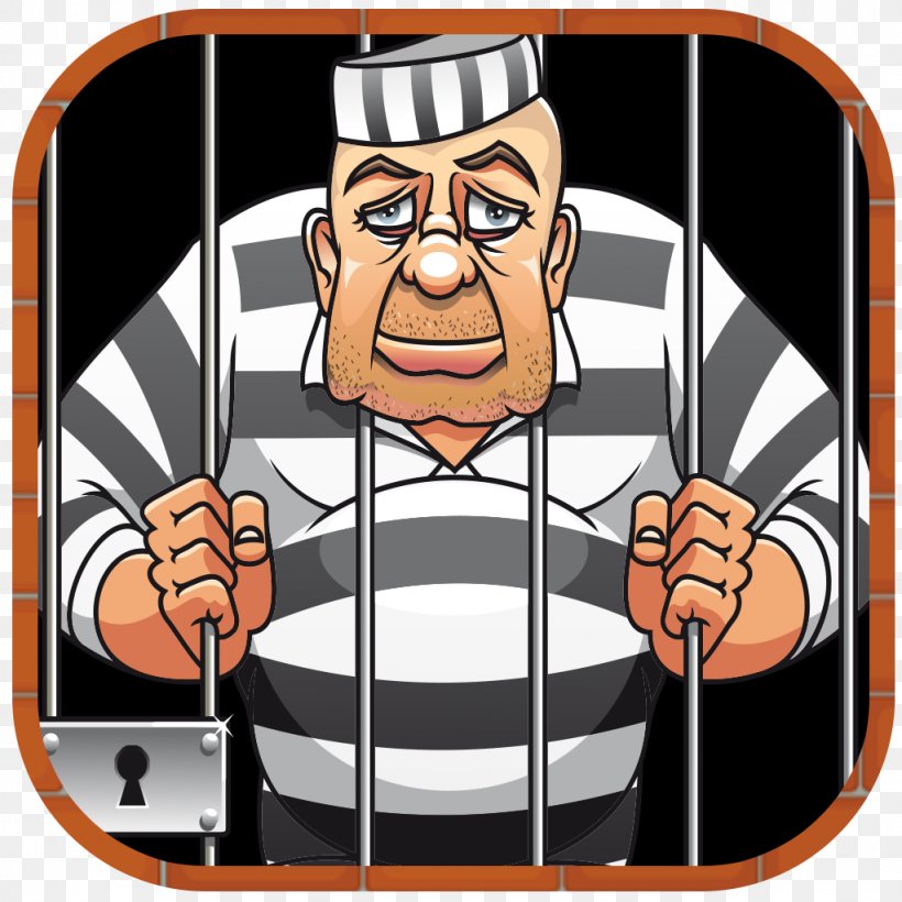 Prisoner Cartoon Crime, PNG, 1024x1024px, Prison, Cartoon, Crime, Facial Hair, Fictional Character Download Free