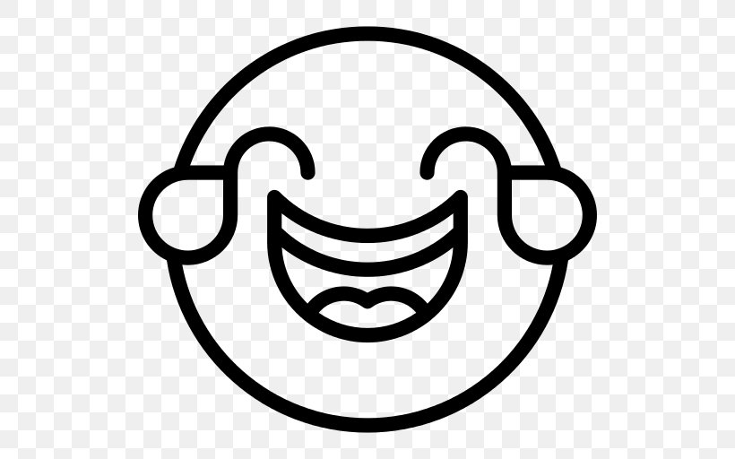 Happy Face Emoji, PNG, 512x512px, Face With Tears Of Joy Emoji, Blackandwhite, Coloring Book, Emoji, Emoticon Download Free