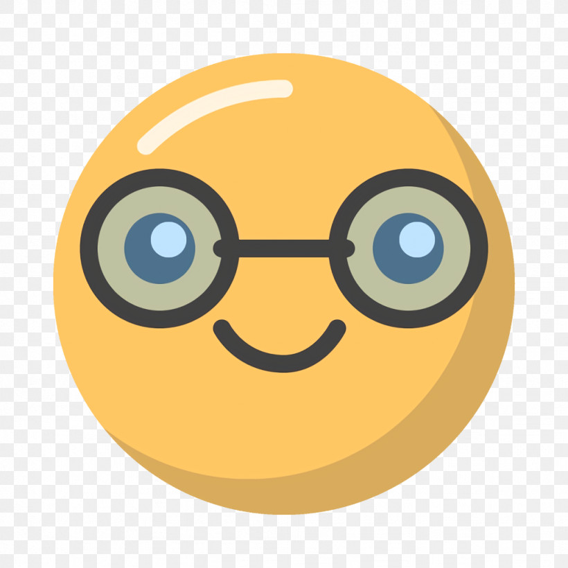 Smiley Nerd Emoticon Emotion Icon, PNG, 1024x1024px, Emoticon, Cartoon, Circle, Emotion Icon, Eye Download Free