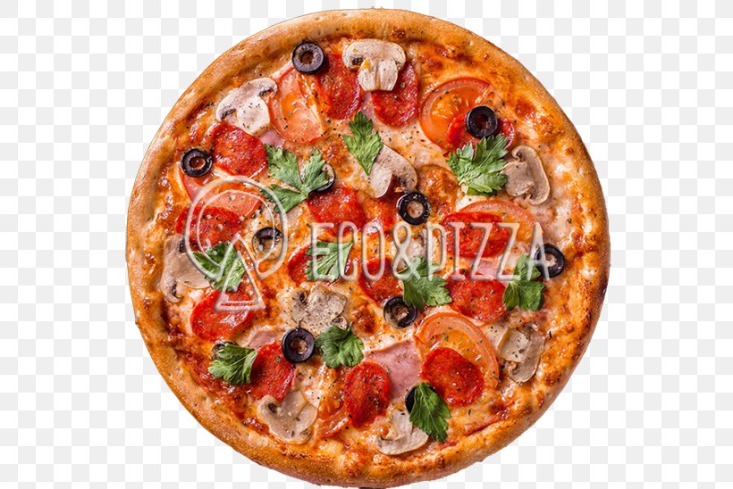 Pizza Italian Cuisine Fast Food Sicilian Cuisine Vegetarian Cuisine, PNG, 548x548px, Pizza, American Food, California Style Pizza, Californiastyle Pizza, Cheese Download Free