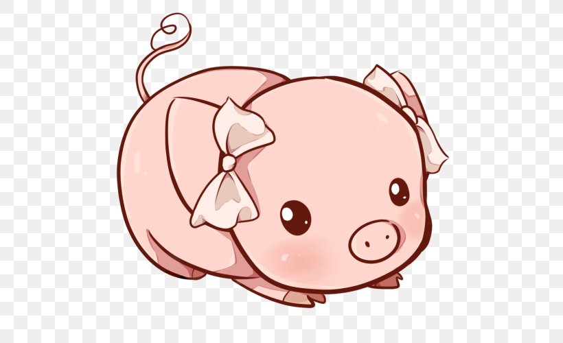 Miniature Pig Drawing Cuteness, PNG, 500x500px, Pig, Art, Cheek, Cuteness, Deviantart Download Free