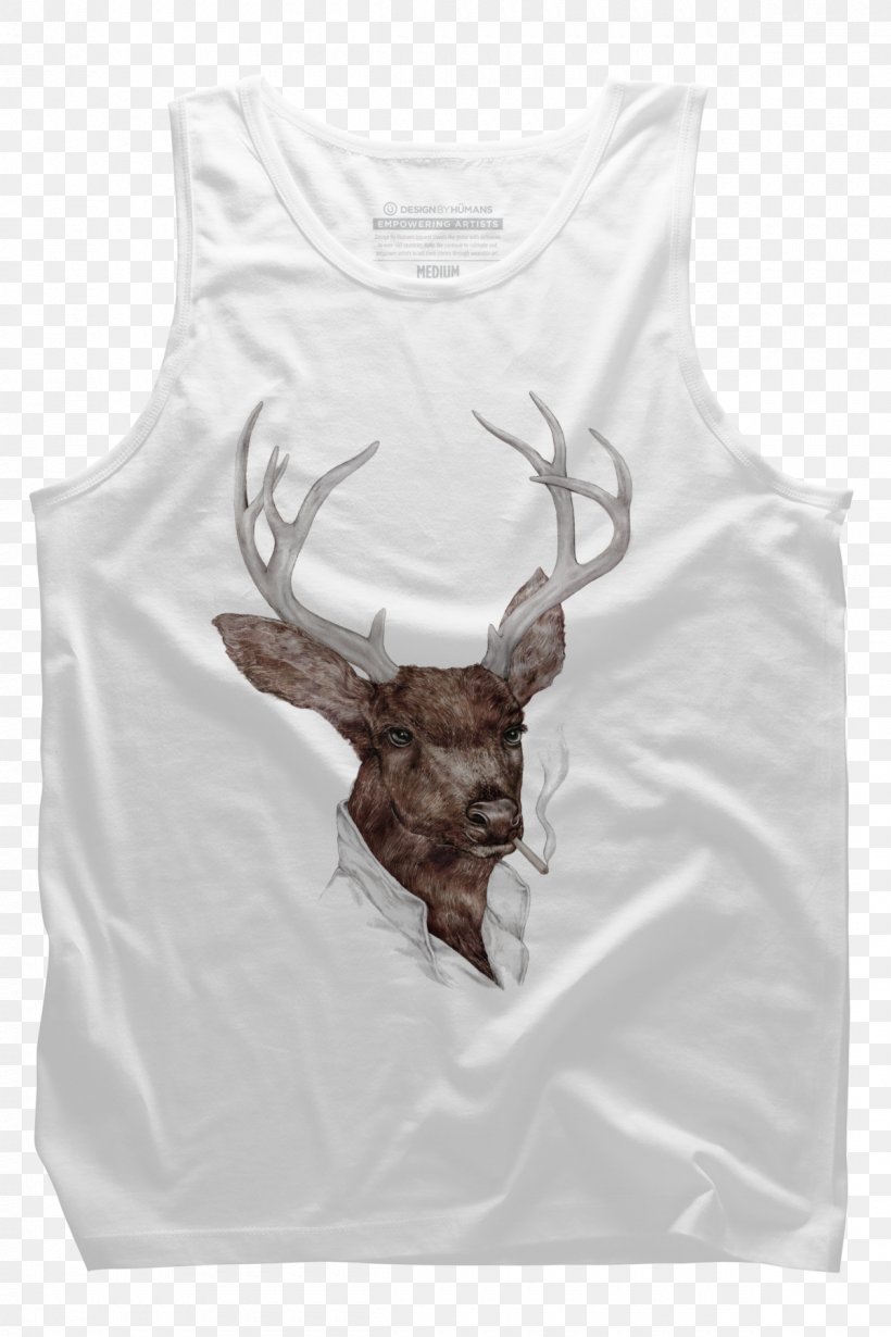 T-shirt Reindeer Kollwitz Internet Smocking Plakat Naukowy, PNG, 1200x1800px, Watercolor, Cartoon, Flower, Frame, Heart Download Free