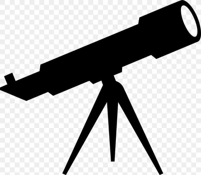 Telescope Clip Art, PNG, 830x720px, Telescope, Astronomy, Black, Black And White, Optical Instrument Download Free