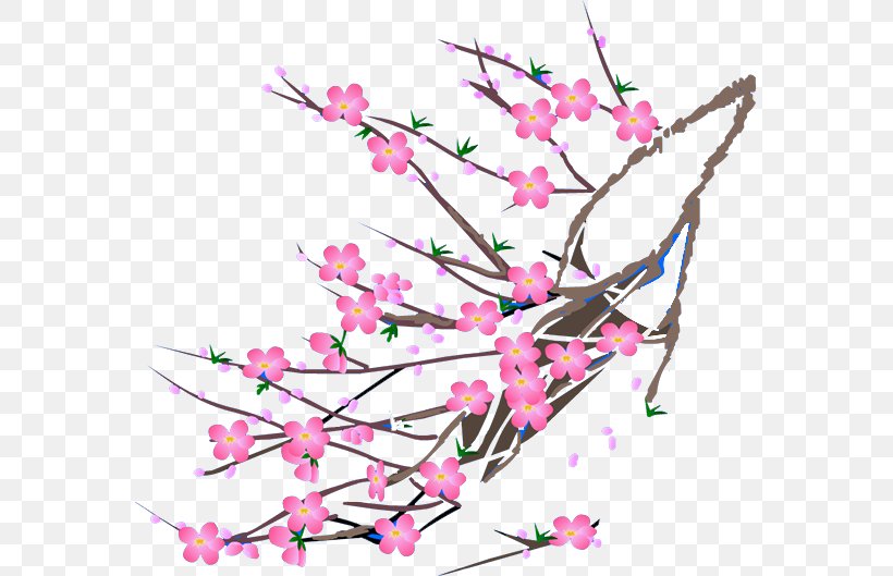 Cherry Blossom Text Illustration, PNG, 571x529px, Cherry Blossom, Blossom, Branch, Cherry, Floral Design Download Free