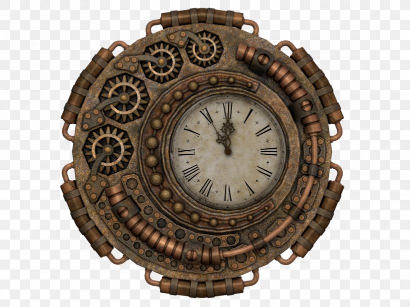 Clock Fantasy Steampunk, PNG, 1140x855px, 3d Computer Graphics, Clock, Brass, Cuckoo Clock, Fantasy Download Free