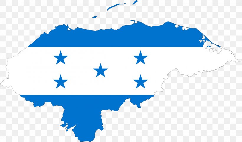 Flag Of Honduras File Negara Flag Map, PNG, 2295x1346px, Flag Of Honduras, Area, Blank Map, Blue, Cloud Download Free