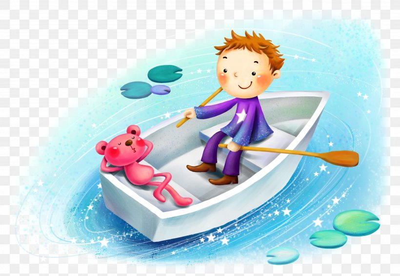 Boat Image Cartoon Illustration Child, PNG, 3669x2529px, Boat, Art, Boating, Cartoon, Child Download Free