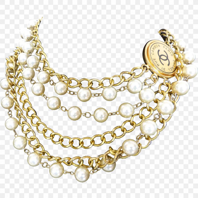 Pearl Necklace Chanel Earring Chain, PNG, 1601x1601px, Pearl, Body Jewellery, Body Jewelry, Bracelet, Chain Download Free