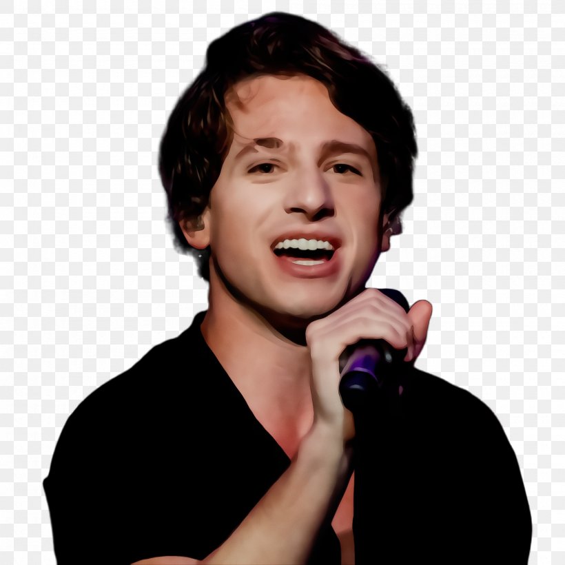 Singing Cartoon, PNG, 2000x2000px, Watercolor, Actor, Audio Equipment, Black Hair, Charlie Puth Download Free