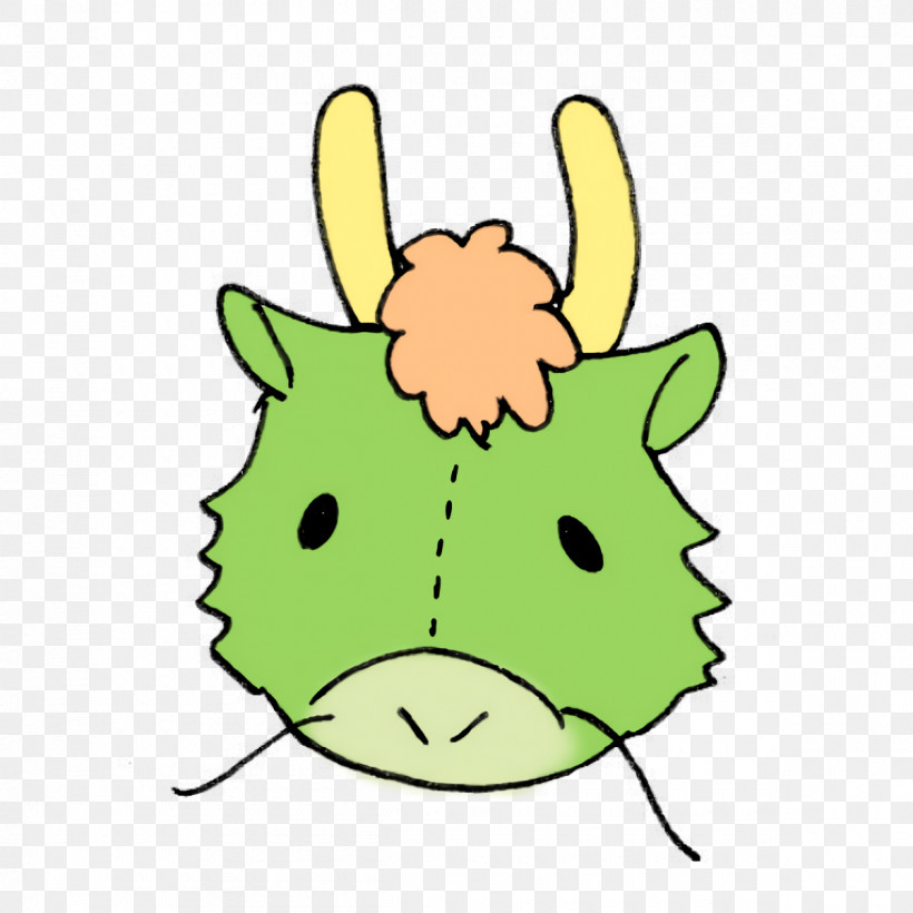 Snout Cartoon Character Leaf Green, PNG, 1200x1200px, Cute Dragon, Biology, Cartoon, Character, Character Created By Download Free