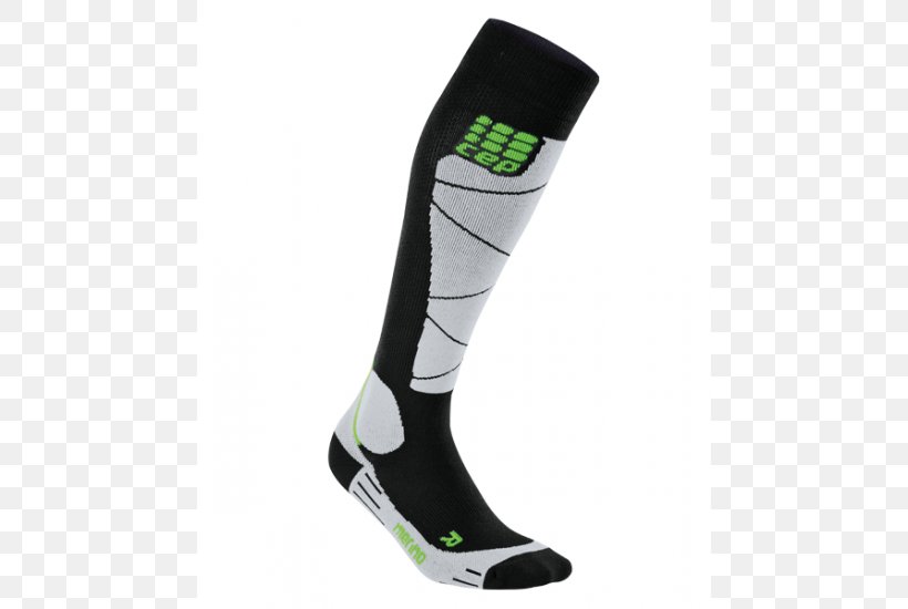 Sock Skiing Compression Stockings Clothing Sport, PNG, 750x550px, Sock, Black, Clothing, Compression Garment, Compression Stockings Download Free