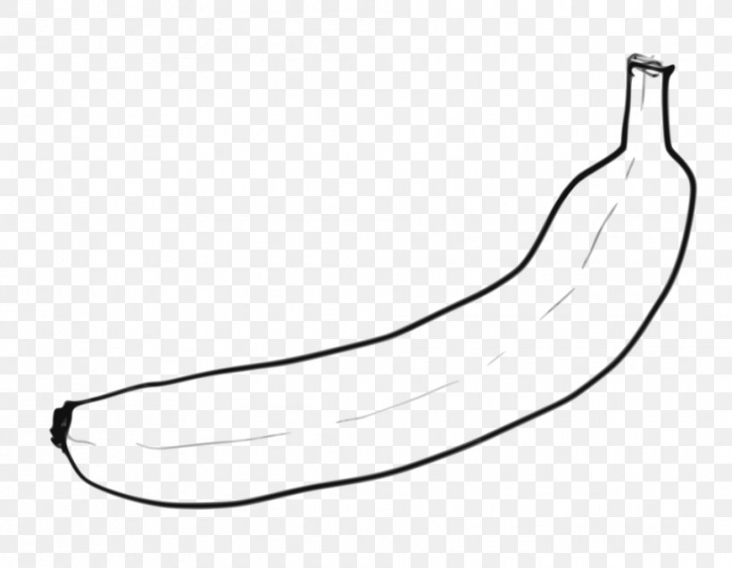 Line Art Banana Black And White Clip Art, PNG, 958x745px, Line Art, Area, Arm, Auto Part, Banana Download Free