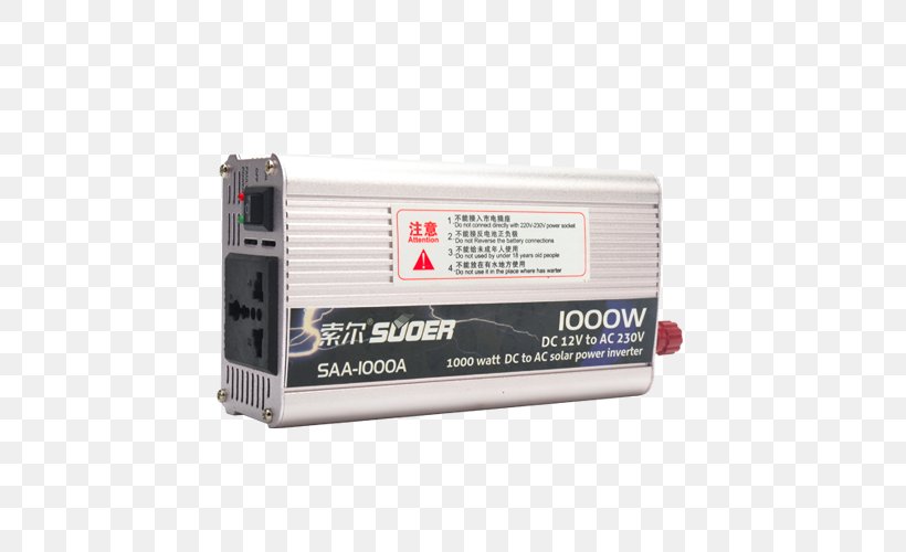Power Inverter Solar Inverter Power Supply Direct Current, PNG, 500x500px, Power Inverters, Alternating Current, Direct Current, Electric Power, Electronic Device Download Free
