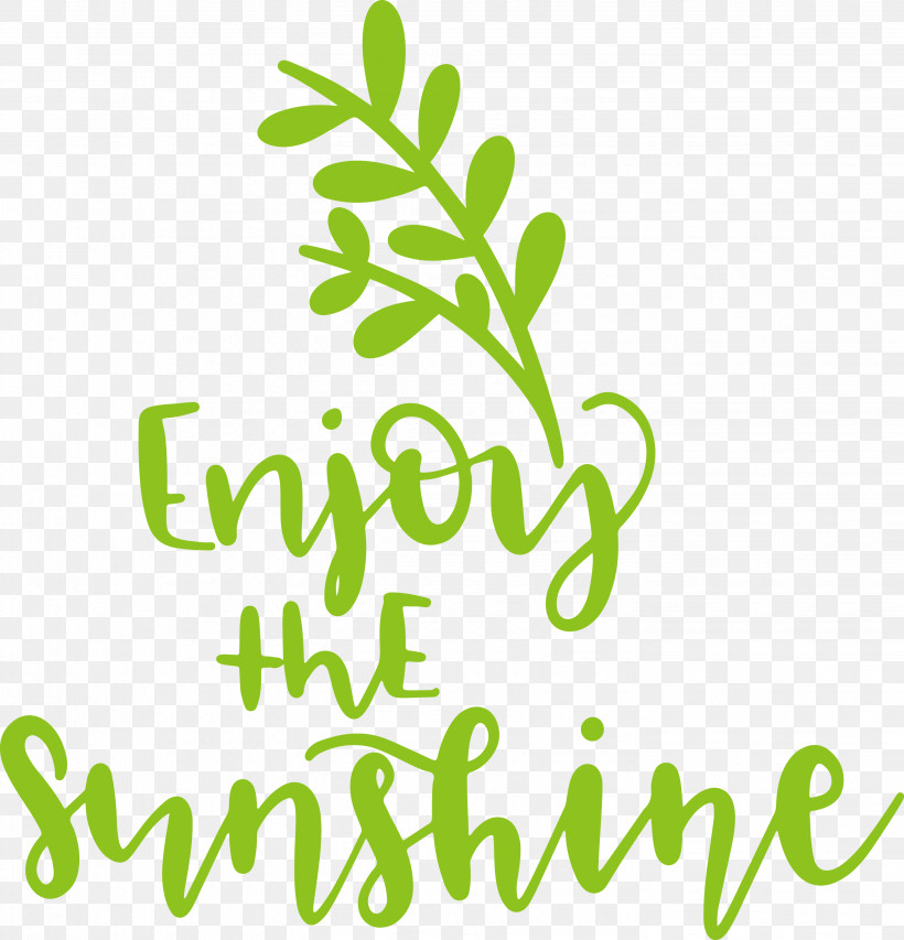 Sunshine Enjoy The Sunshine, PNG, 2882x3000px, Sunshine, Biology, Geometry, Green, Leaf Download Free