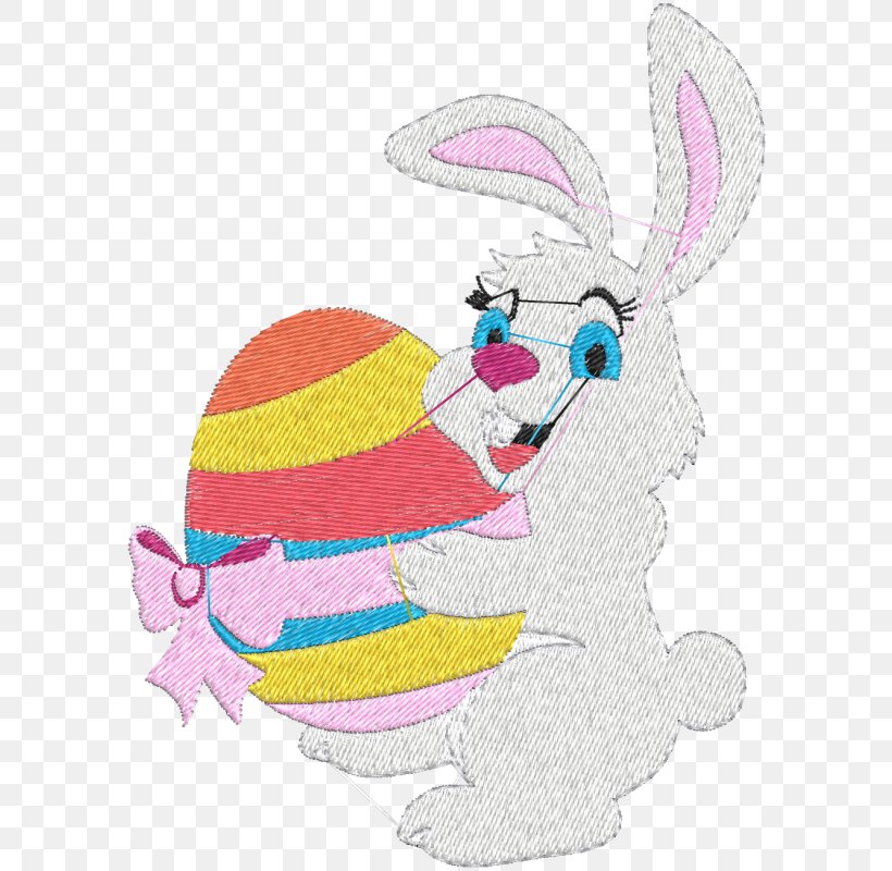 Easter Bunny Hare Rabbit Embroidery, PNG, 800x800px, Easter Bunny, Animal, Art, Character, Easter Download Free