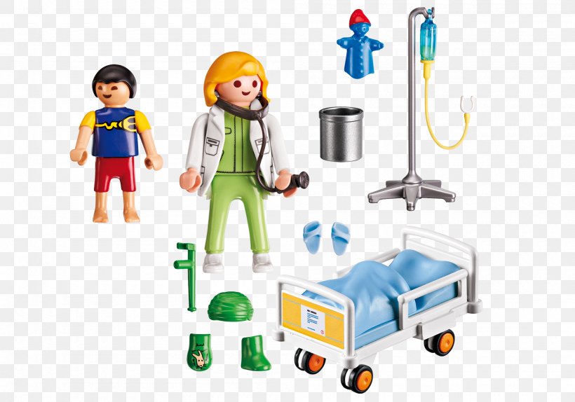 Playmobil 6657 City Life Furnished Children's Hospital Doctor With Child Toy, PNG, 2000x1400px, Playmobil, Child, Hospital, Human Behavior, Patient Download Free