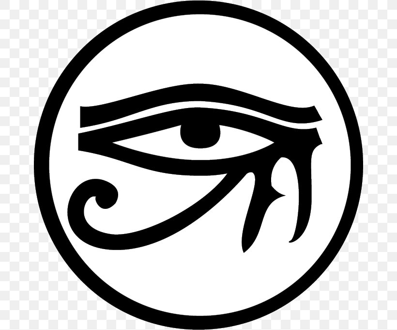 Ancient Egypt Eye Of Horus Eye Of Ra Symbol, PNG, 680x681px, Ancient Egypt, Ankh, Area, Black, Black And White Download Free