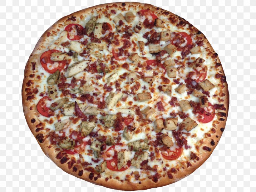 California-style Pizza Sicilian Pizza Bacon Tarte Flambée, PNG, 1000x750px, Californiastyle Pizza, Bacon, Barbecue Chicken, California Style Pizza, Cheese Download Free