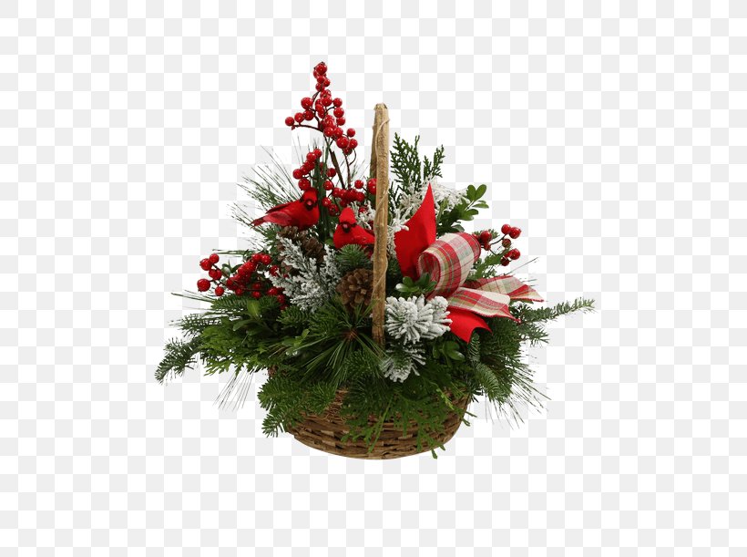 Floral Design Christmas Ornament Cut Flowers Flower Bouquet, PNG, 500x611px, Floral Design, Christmas, Christmas Decoration, Christmas Ornament, Conifer Download Free