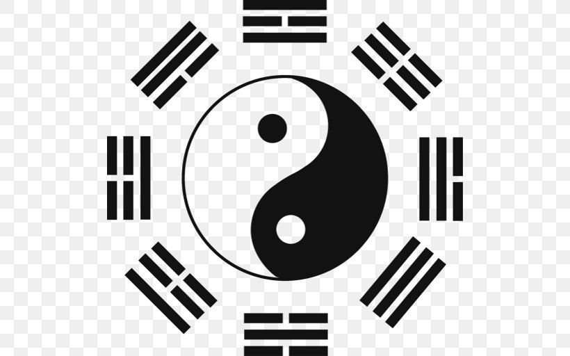 I Ching Bagua Yin And Yang Feng Shui Qi, PNG, 512x512px, I Ching, Area, Bagua, Black And White, Brand Download Free