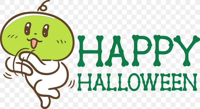 Logo Cartoon Smiley Happiness Behavior, PNG, 2999x1637px, Happy Halloween, Behavior, Cartoon, Happiness, Human Download Free