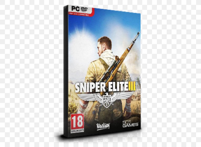 Sniper Elite III Sniper Elite 4 Xbox 360 PlayStation 3, PNG, 600x600px, 505 Games, Sniper Elite Iii, Advertising, Cheating In Video Games, Downloadable Content Download Free