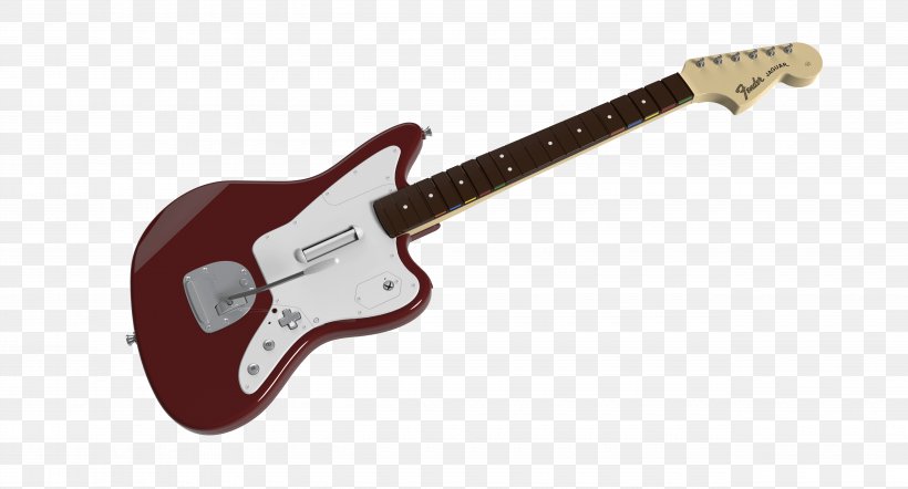 Electric Guitar Rock Band 4 Guitar Controller Fender Jaguar, PNG, 5100x2752px, Electric Guitar, Acoustic Electric Guitar, Acoustic Guitar, Bass Guitar, Electronic Musical Instrument Download Free