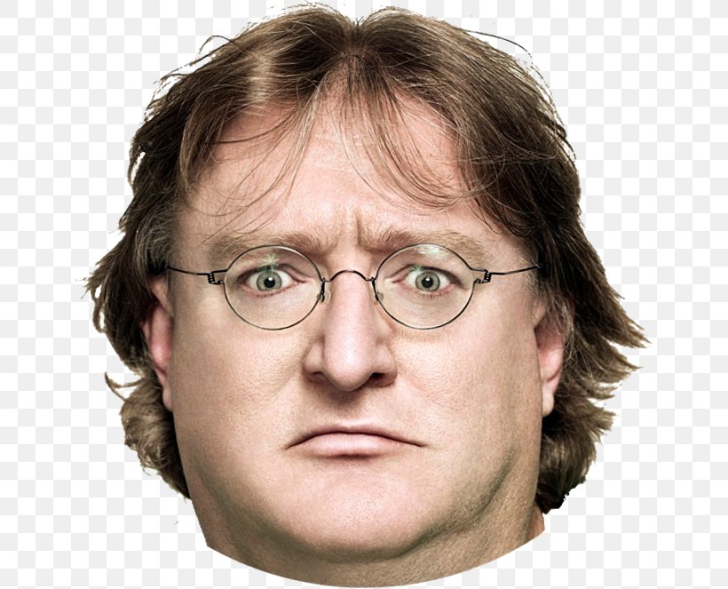 Gabe Newell Half-Life 2 Team Fortress 2 Dota 2, PNG, 655x663px, Gabe Newell, Cheek, Chin, Dota 2, Eye Download Free