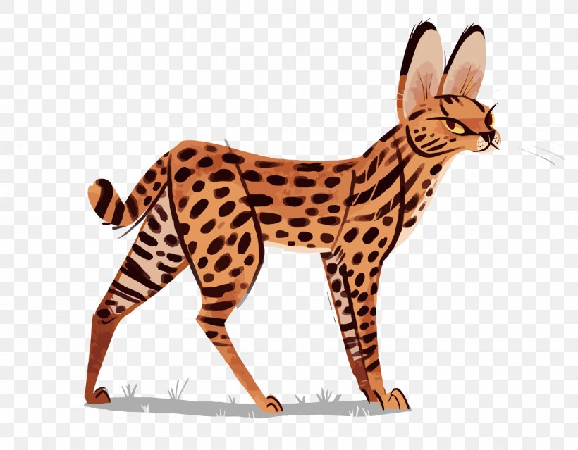 Ocelot Cheetah Leopard Serval Illustration, PNG, 1500x1170px, Ocelot, Animal, Art, Big Cats, Carnivoran Download Free