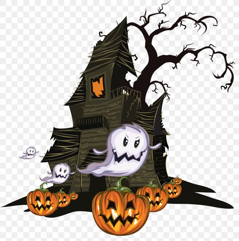 Clip Art, PNG, 1580x1600px, Halloween, Ghost, Haunted House, Pumpkin, Tree Download Free