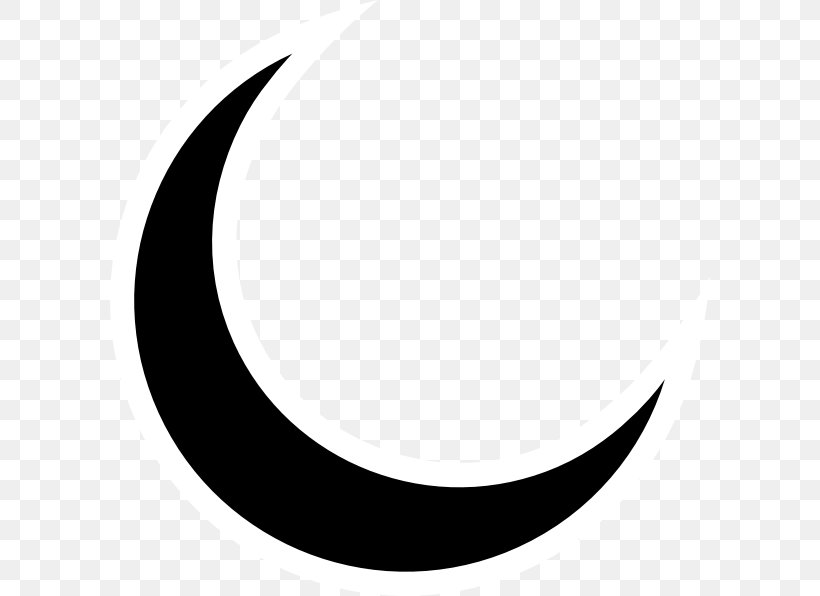Clip Art Moon Crescent Image, PNG, 600x596px, Moon, Black And White, Crescent, Leaf, Lunar Phase Download Free