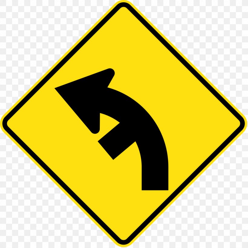 Road Curve Traffic Sign Arrow, PNG, 1024x1024px, Curve, Area, Brand, Can Stock Photo, Logo Download Free
