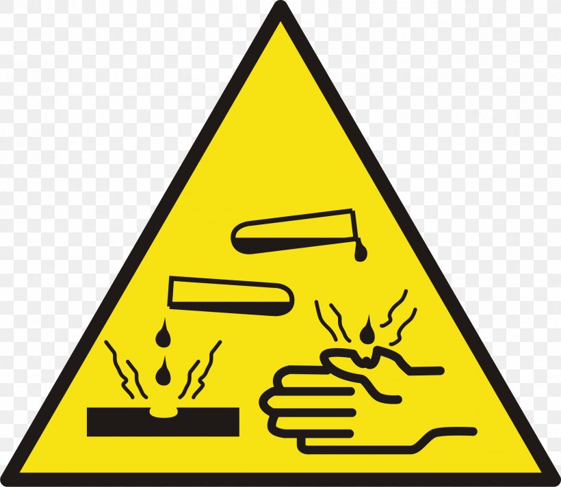 Sticker Hazard Symbol Label Corrosive Substance Decal, PNG, 2395x2082px, Sticker, Area, Bumper Sticker, Corrosive Substance, Decal Download Free