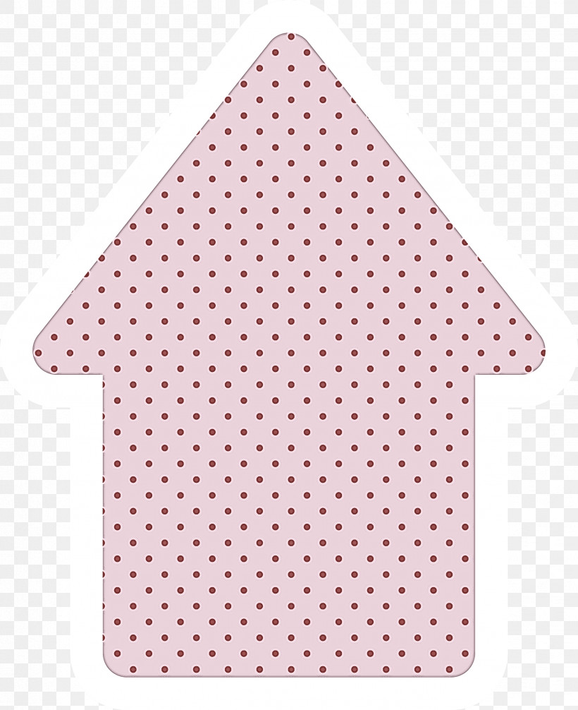 Cute Arrow, PNG, 2444x2999px, Cute Arrow, Peach, Pink, Polka Dot, Triangle Download Free