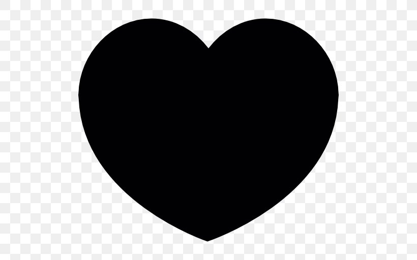 Download, PNG, 512x512px, Shape, Black, Black And White, Heart, Love Download Free