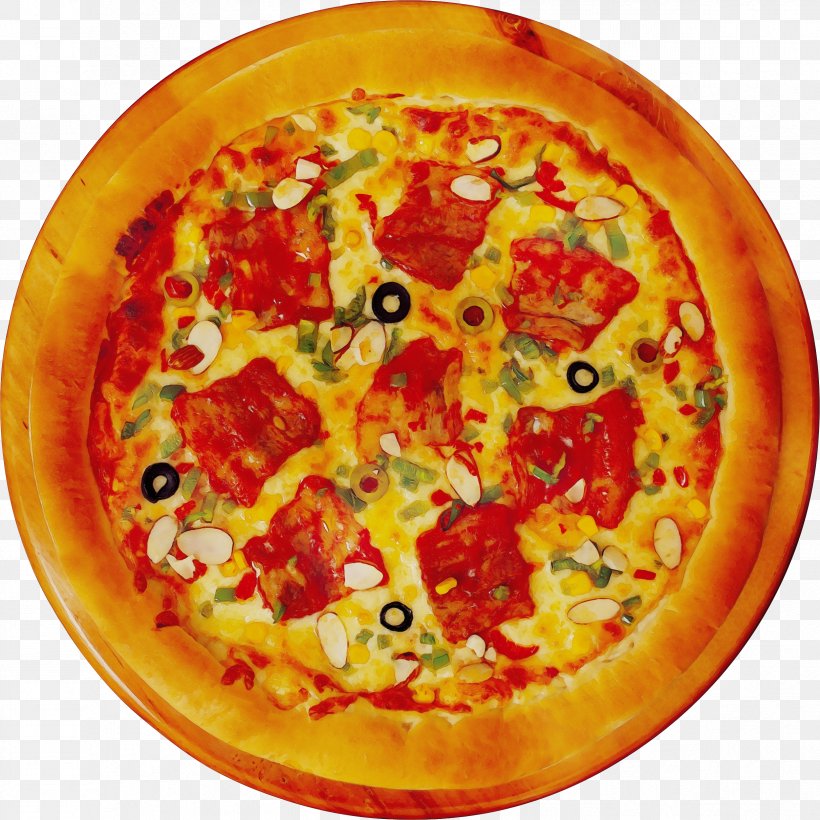 Junk Food Cartoon, PNG, 2422x2422px, Watercolor, American Food, Californiastyle Pizza, Cheese, Cuisine Download Free