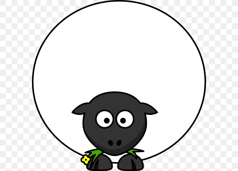 Sheep Goat Clip Art Vector Graphics, PNG, 600x588px, Sheep, Animation, Area, Artwork, Black Download Free