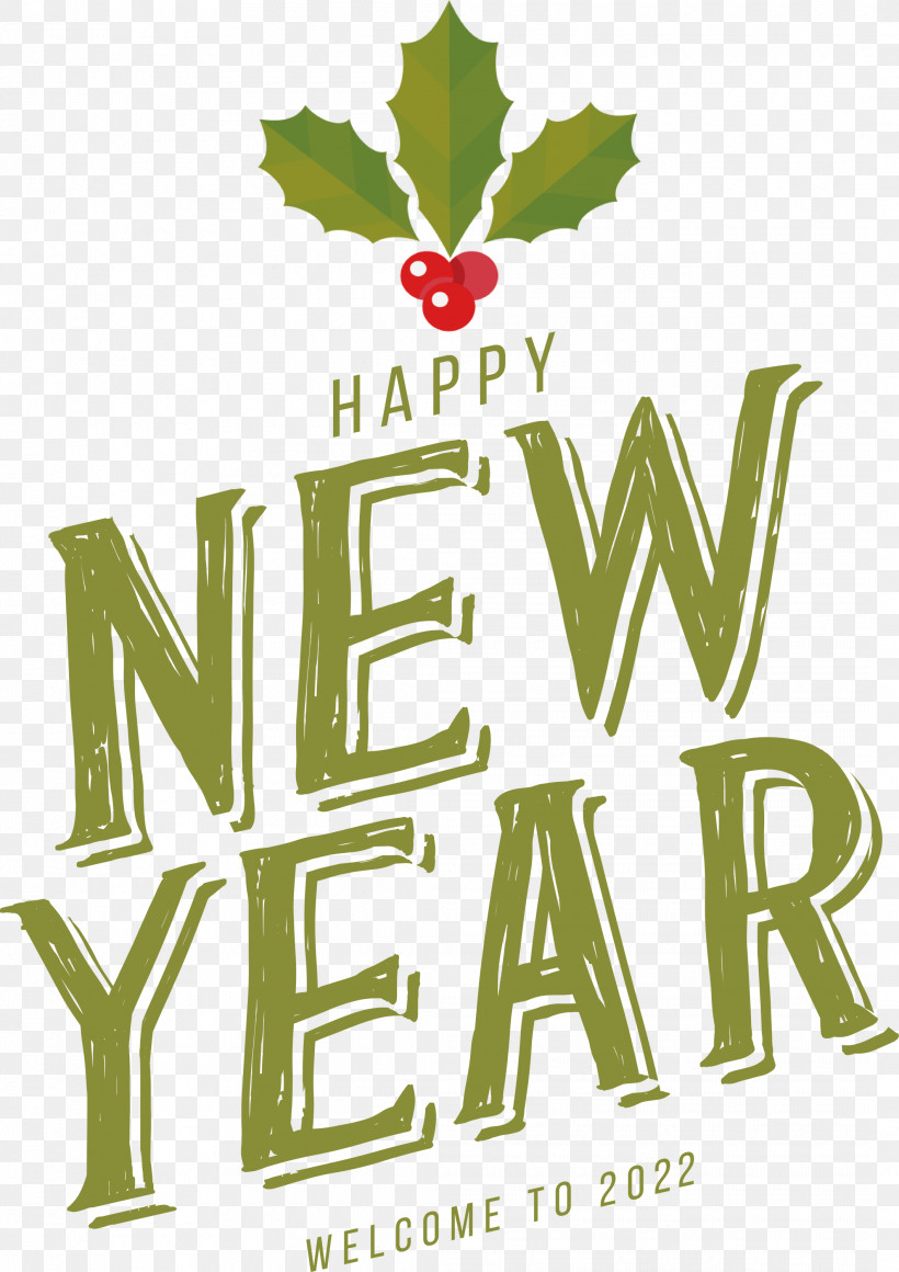 Happy New Year 2022 2022 New Year 2022, PNG, 2120x3000px, Leaf, Biology, Green, Logo, Meter Download Free