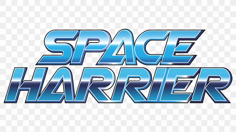 Space Harrier Logo Sega Ages Arcade Game Video Game, PNG, 864x486px, Space Harrier, Arcade Game, Area, Blue, Brand Download Free